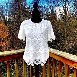Floral Lace Blouse medium